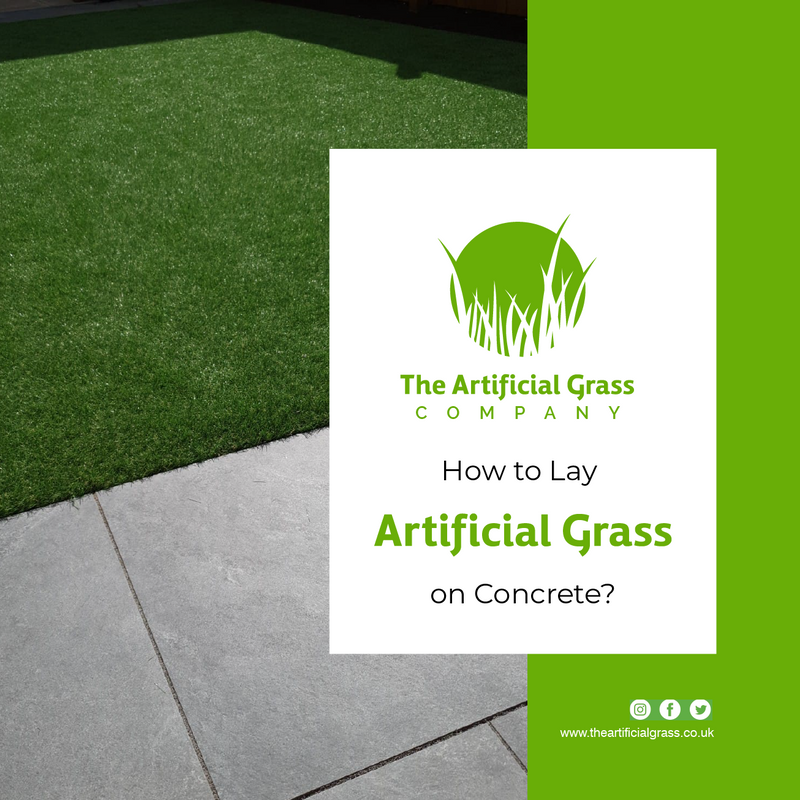 How to Lay Artificial Grass on Concrete?
