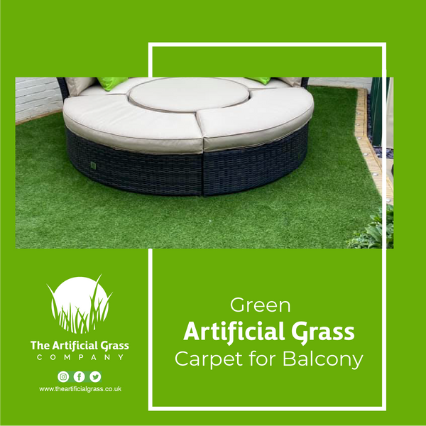 Green Artificial Grass Carpet for Balcony