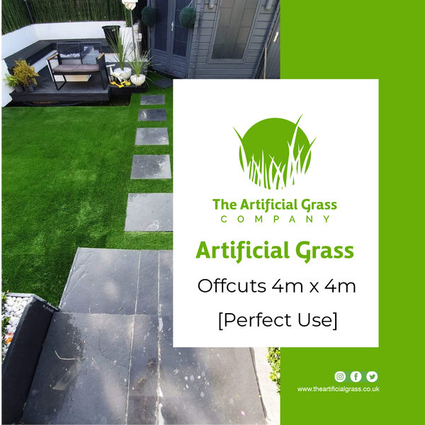 Artificial Grass Offcuts 4m x 4m [Perfect Use]