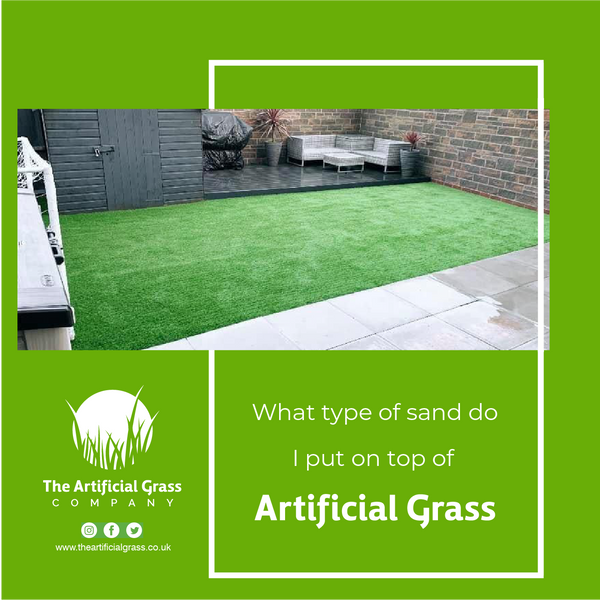 What type of sand do I put on top of artificial grass?