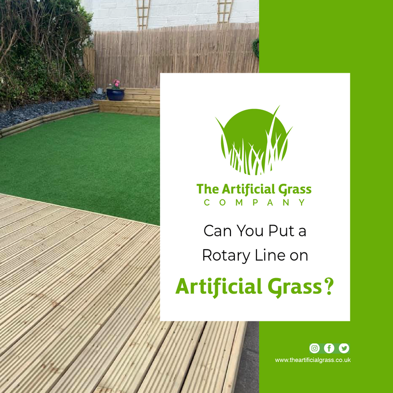  Can you put a rotary line in artificial grass?				