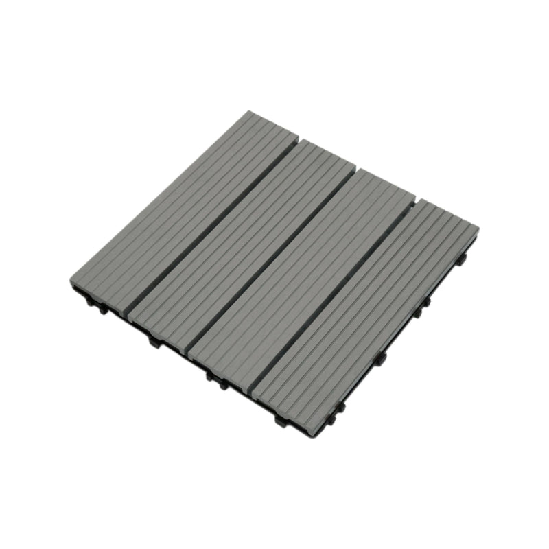 Composite Decking Interlocking Tiles - Grey